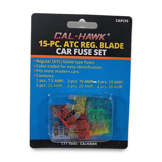 15pc atc regular blade car fuse set