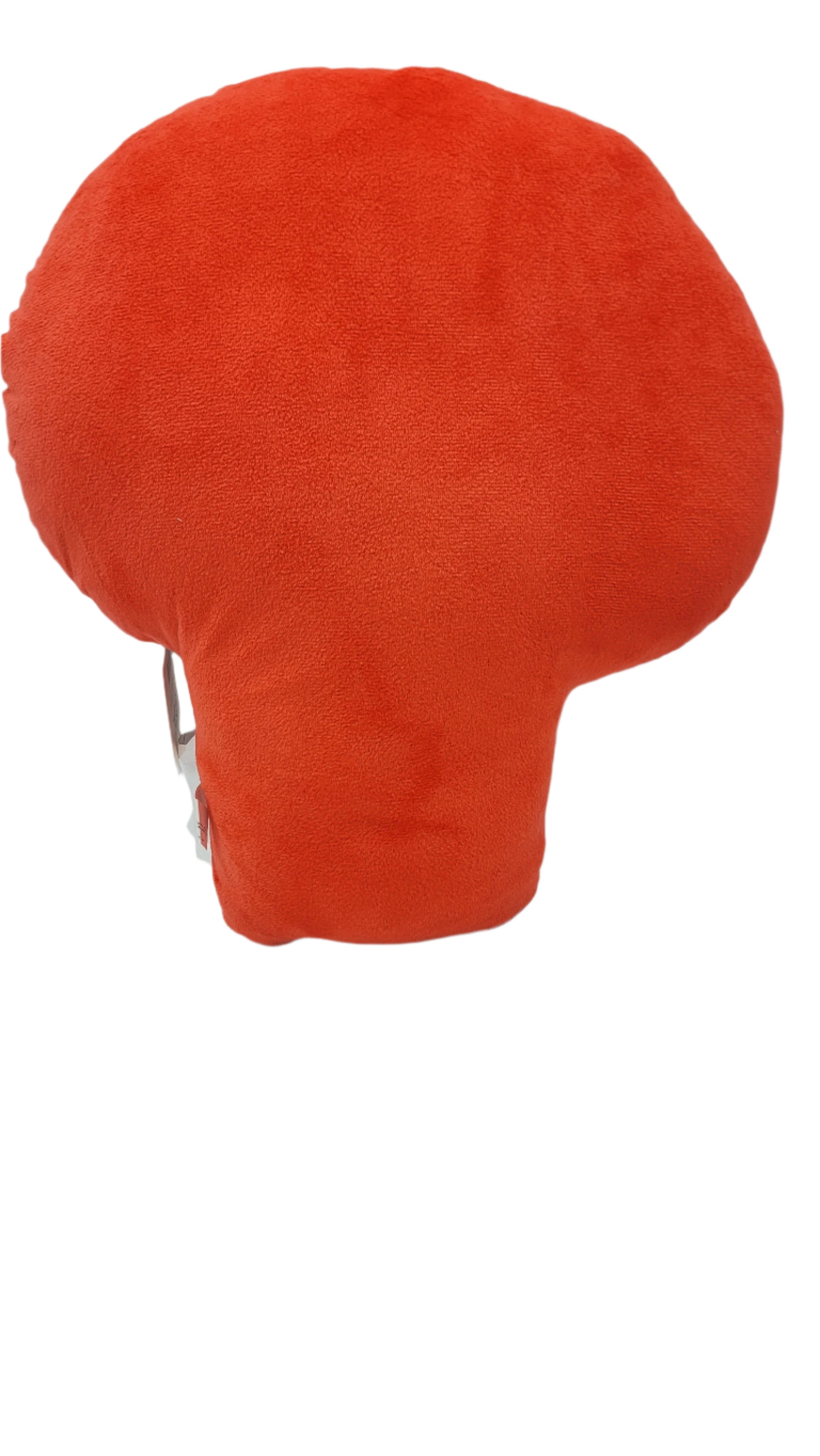 A red, cushion-like object resembling a mushroom is the Cute Mushroom Decorative Pillows.