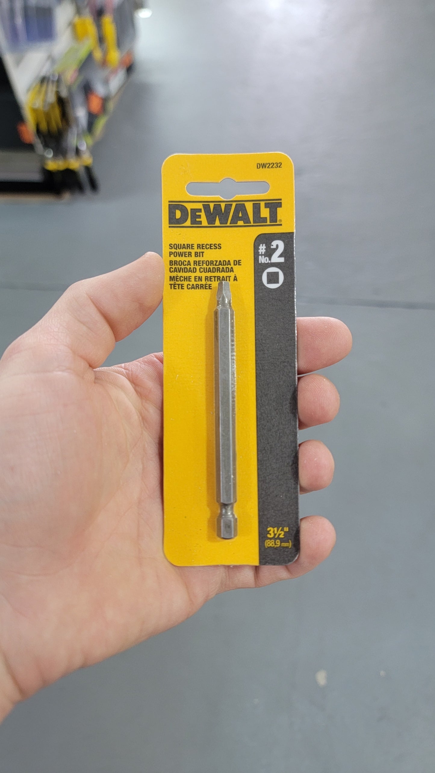 dewalt square drive bit