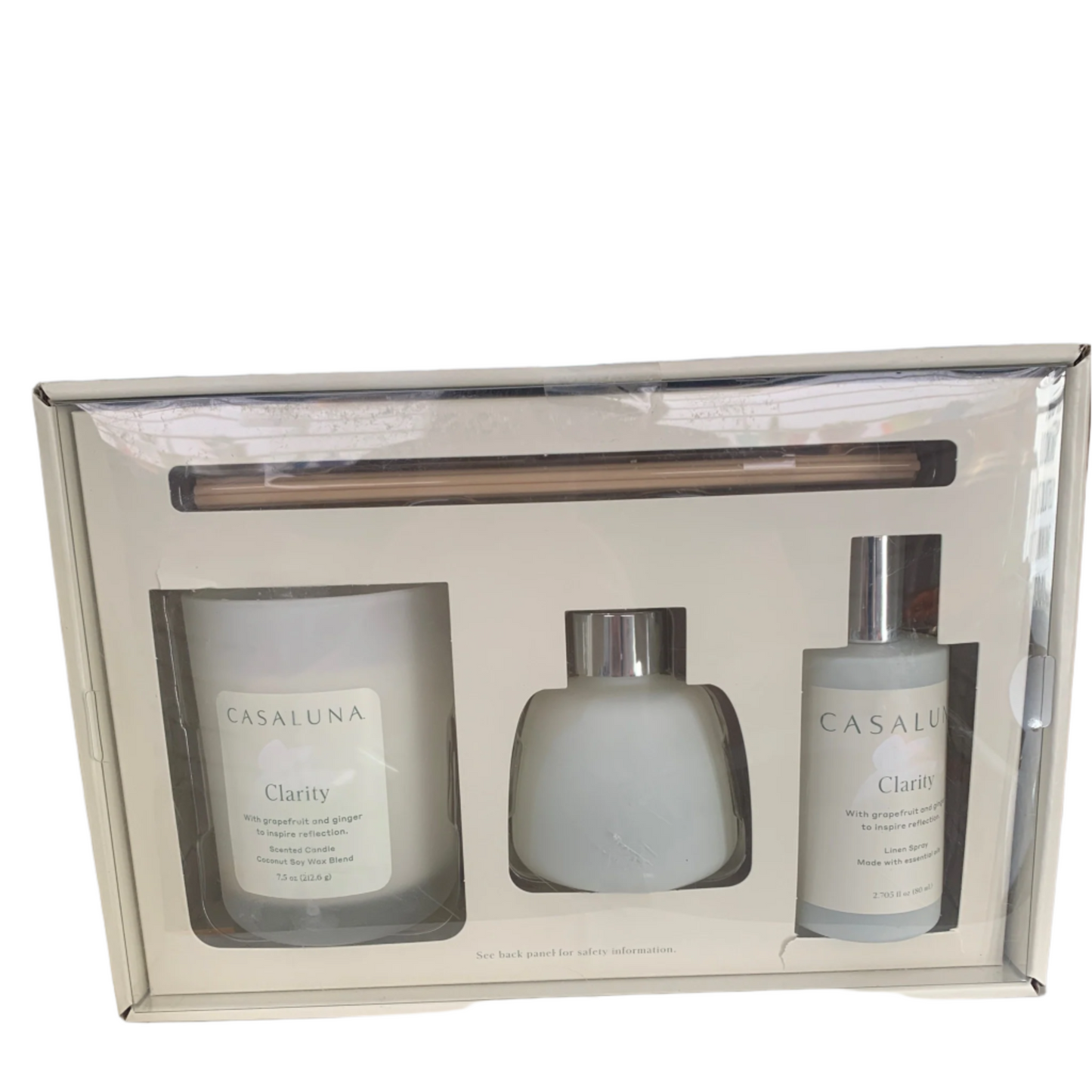 Casaluna "Clarity" Gift Sets W/Candle/Spray/Diffuser