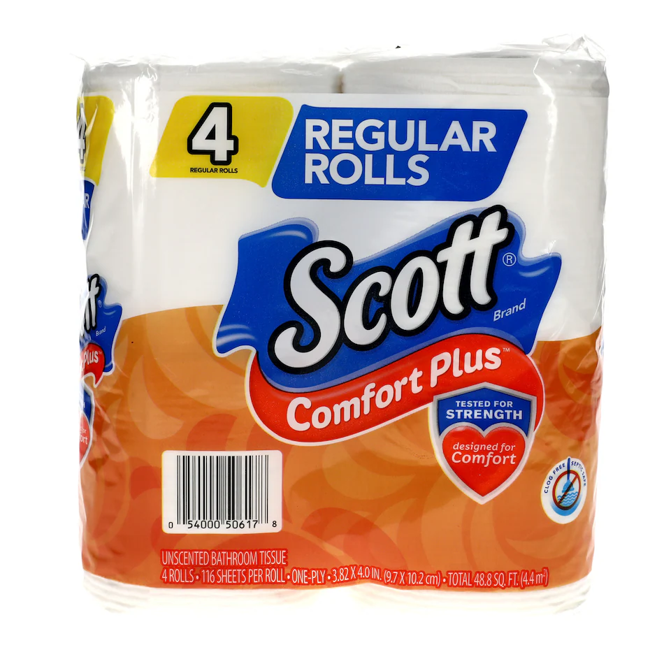 Scott Comfort Plus Toilet Paper- 4 pack