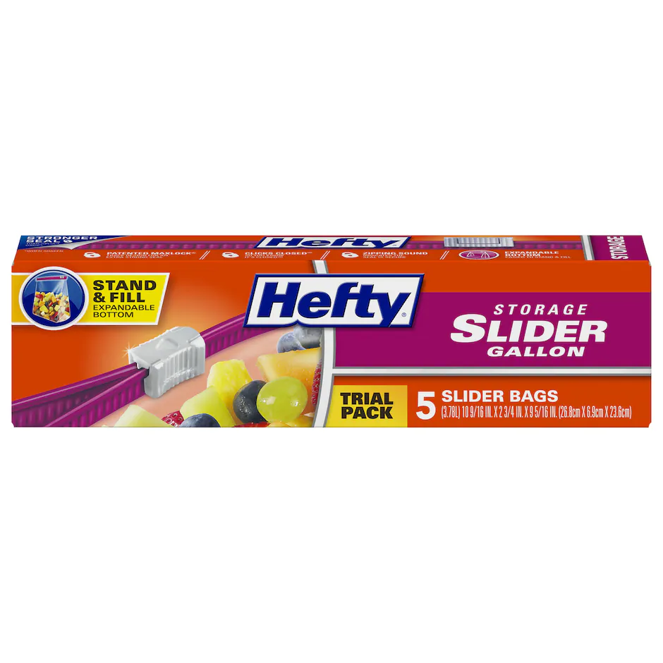 Hefty Storage Slider Storage bags-Gallon