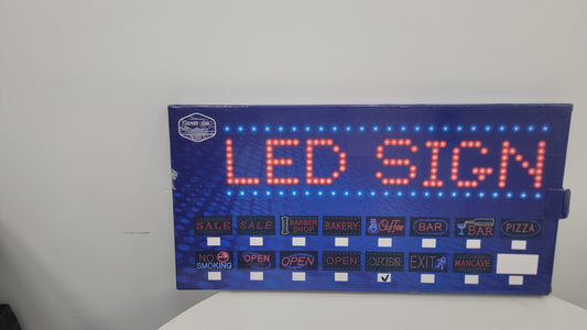 LED "OPEN/CLOSED" Switchable Lighted Sign