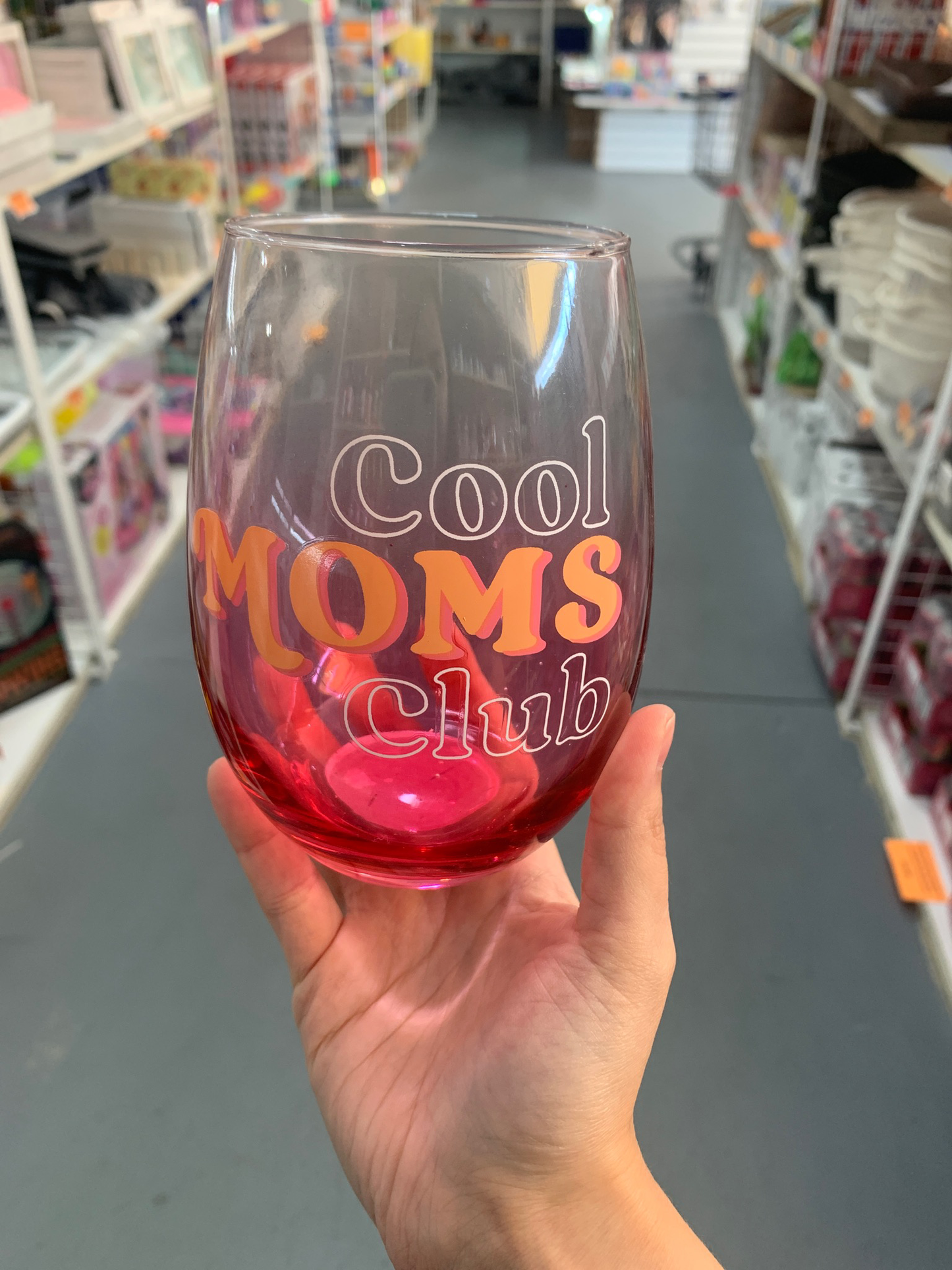 Cool mom's club glass