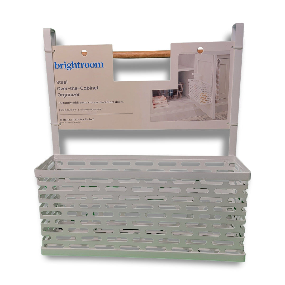 Brightroom Punched Metal Over The Door White Organizers