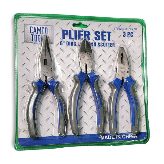 6" Camco Tools 3pc. Plier Sets