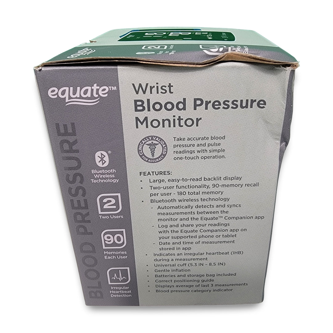 Equate 6500 Series Wrist Blood Pressure Monitor