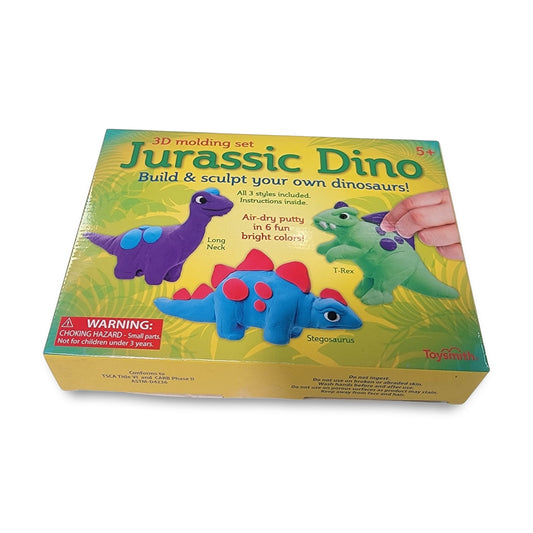 Toysmith Jurassic Dino 3D Putty Sculpting Set, Craft Kit