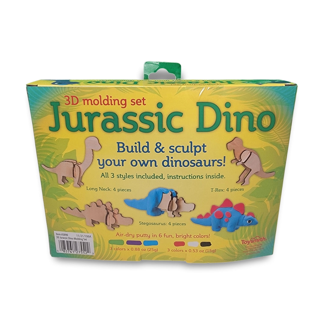 Toysmith Jurassic Dino 3D Putty Sculpting Set, Craft Kit