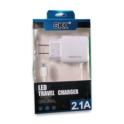 LED Travel Dual USB 2.1A Fast Charger