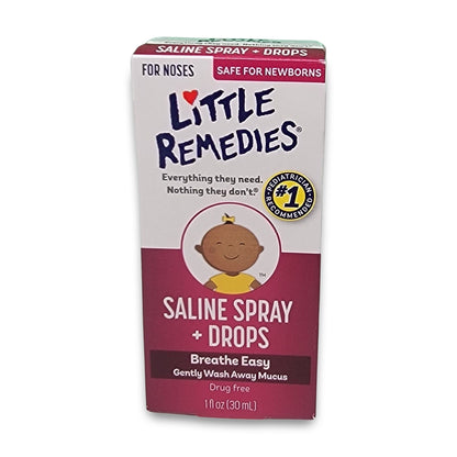 saline spray & drops little remedies