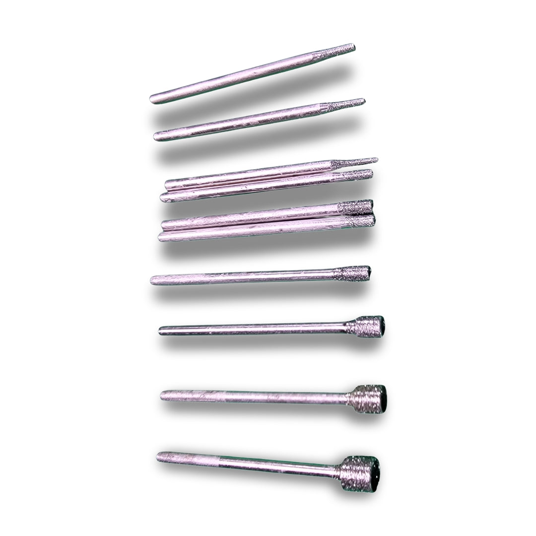 10pc Mini Cup Diamond Grinding Bits