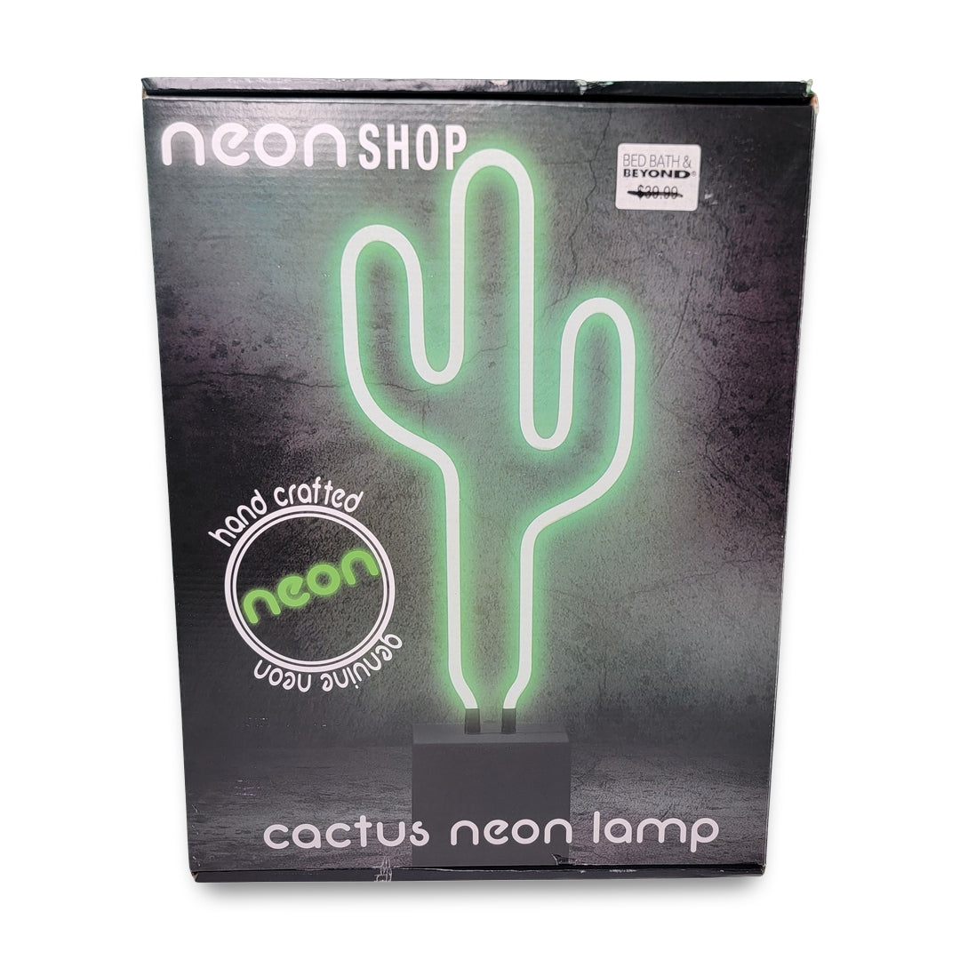 LED 17" Neon Cactus Lamp