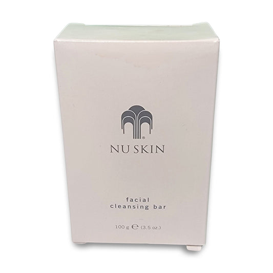 A 100g (3.5 oz) box of NuSkin Bar featuring the product logo and name on a white background.