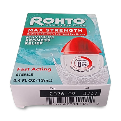 Rohto max strength cooling eye drops