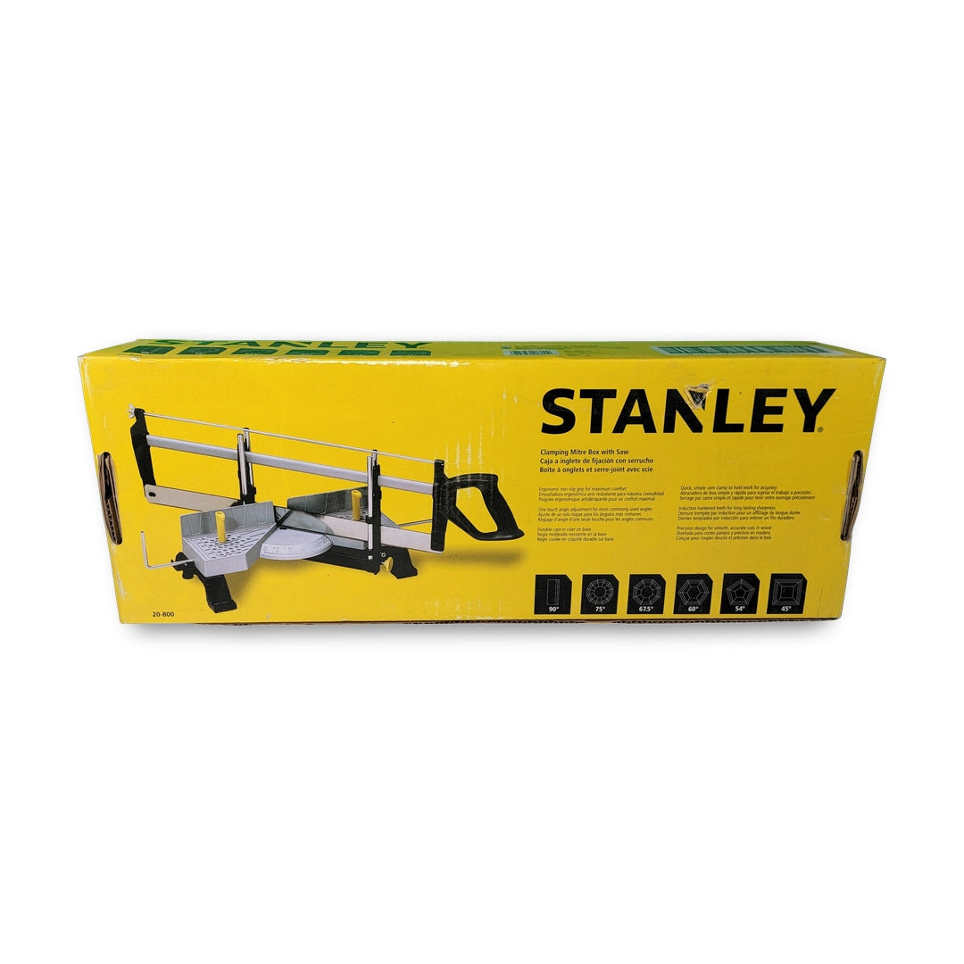 Stanley 27.75" Adjustable Angle Clamping Miter Box w/22" Saw