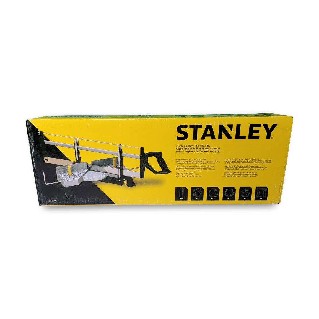 Stanley 27.75" Adjustable Angle Clamping Miter Box w/22" Saw