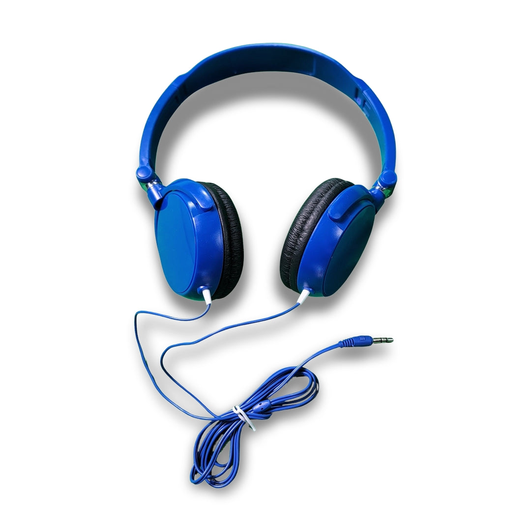 Blue crown headphone