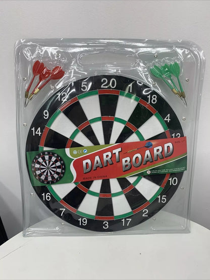 Double Sided Hangable Dart Boards With Darts