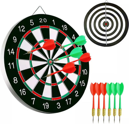 Double Sided Hangable Dart Boards With Darts